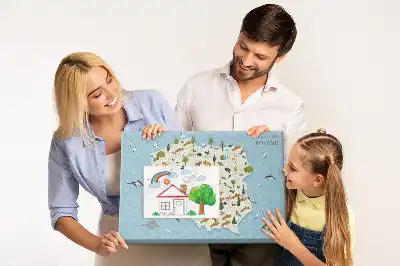 Fali parafa üzenőtábla lengyel állattérképpel