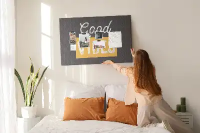 Motivációs idézetes fali parafa üzenőtábla