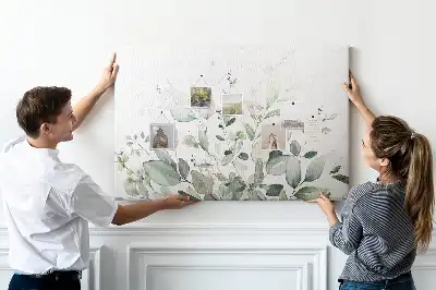 Parafa üzenőtábla Botanikai levelek mintával
