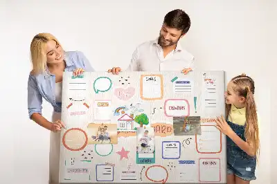 Parafatábla Színes víziótábla