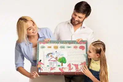 Fali parafa üzenőtábla és heti szervező gyerekeknek