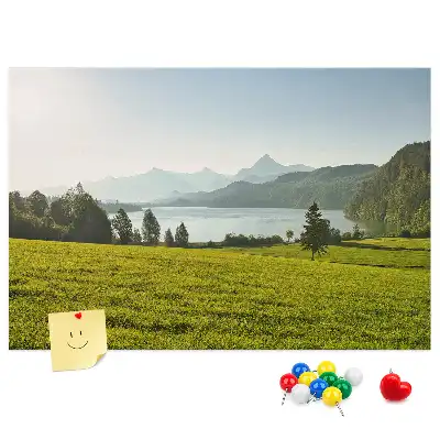 Parafa üzenőtábla hegyek mező mintával
