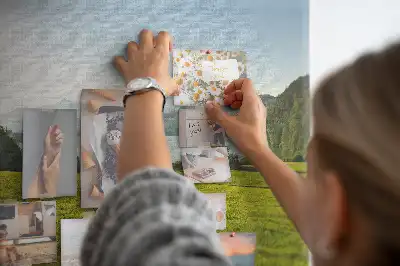 Parafa üzenőtábla hegyek mező mintával