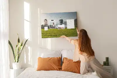 Parafa üzenőtábla hegyek mező mintával