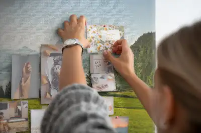 Parafa üzenőtábla hegyek mező mintával