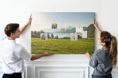 Parafa üzenőtábla hegyek mező mintával