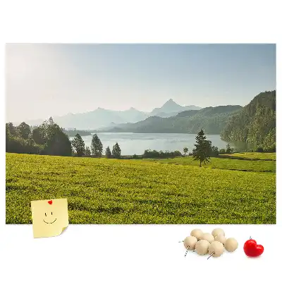 Parafa üzenőtábla hegyek mező mintával
