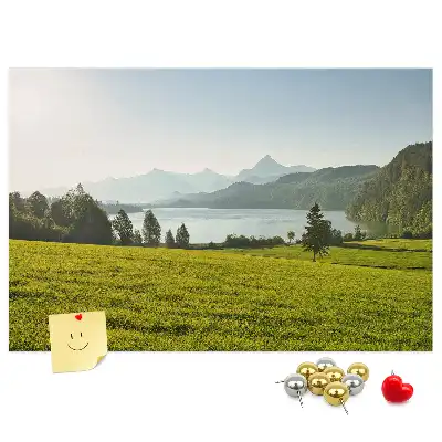 Parafa üzenőtábla hegyek mező mintával