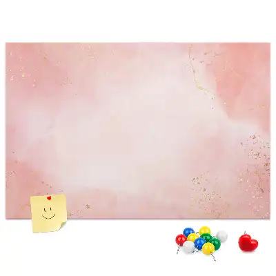 Rózsaszín márványmintás parafatábla