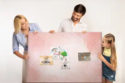 Rózsaszín márványmintás parafatábla