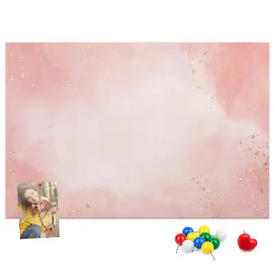 Rózsaszín márványmintás parafatábla