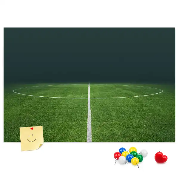 Parafa üzenőtábla futballpálya mintával