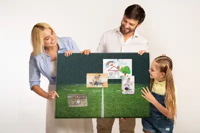 Parafa üzenőtábla futballpálya mintával