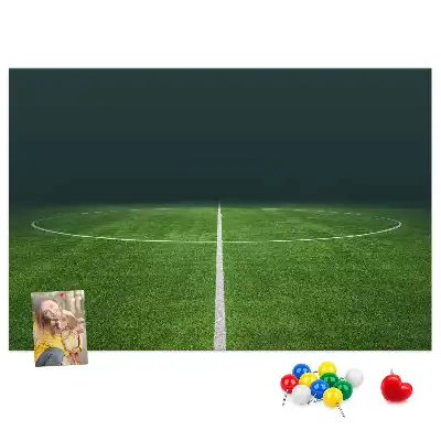 Parafa üzenőtábla futballpálya mintával