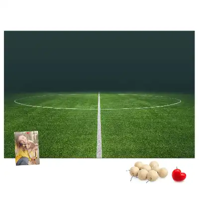 Parafa üzenőtábla futballpálya mintával