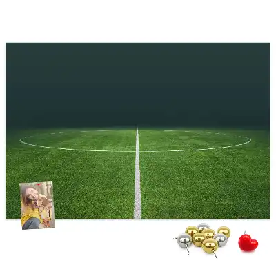 Parafa üzenőtábla futballpálya mintával