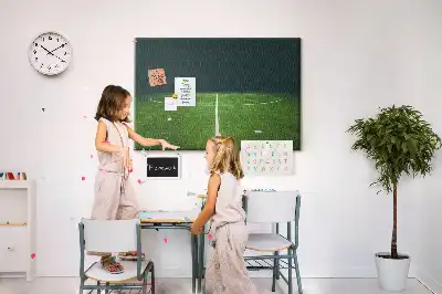 Parafa üzenőtábla futballpálya mintával
