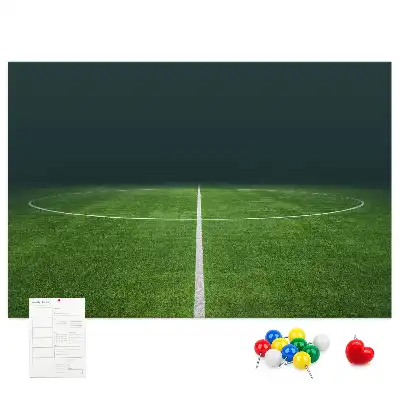 Parafa üzenőtábla futballpálya mintával
