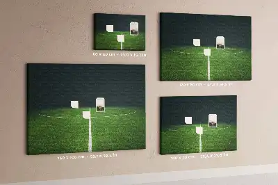 Parafa üzenőtábla futballpálya mintával