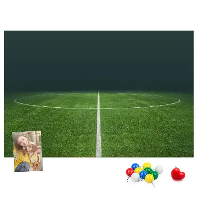 Parafa üzenőtábla futballpálya mintával