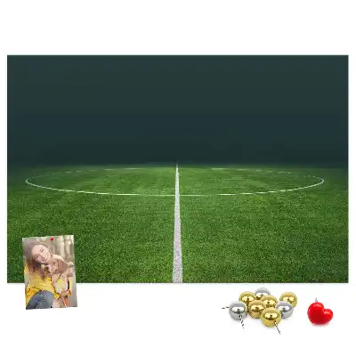 Parafa üzenőtábla futballpálya mintával