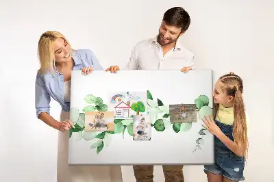 Parafatábla növényi ág mintával