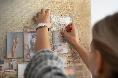 Pálmalevelek mintás parafa üzenőtábla