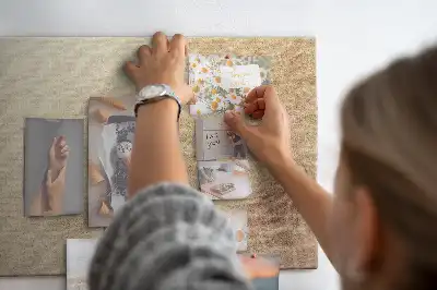 Pálmalevelek mintás parafa üzenőtábla