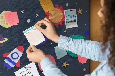 Gyermek parafa üzenőtábla űr mintával