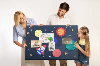 Gyermek parafa üzenőtábla űr mintával