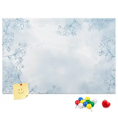 Fali parafa üzenőtábla Növényvázlat