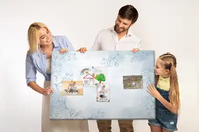 Fali parafa üzenőtábla Növényvázlat mintával