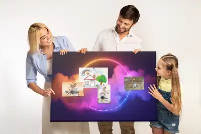 Parafatábla 3D füst absztrakció mintával