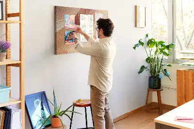 Parafatábla absztrakt hullám mintával