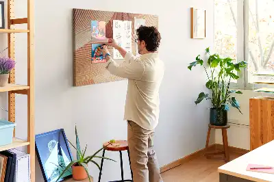 Parafatábla absztrakt hullám mintával
