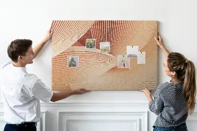 Parafatábla absztrakt hullám mintával