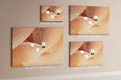 Parafatábla absztrakt hullám mintával