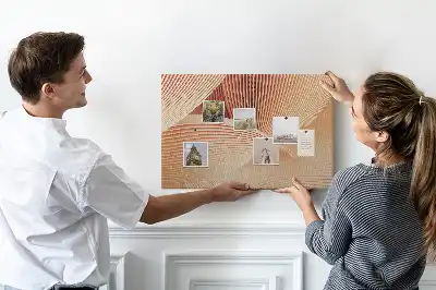 Parafatábla absztrakt hullám mintával