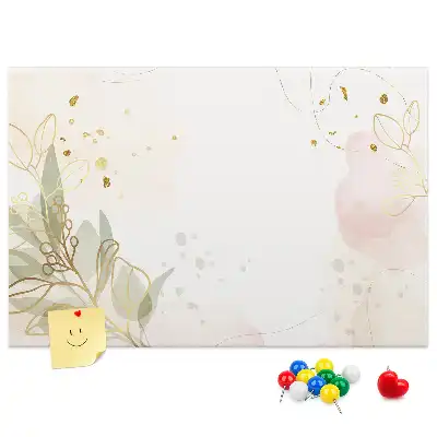 Fali parafa üzenőtábla Arany vonalas grafika
