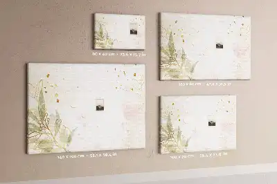 Fali parafa üzenőtábla arany vonalas grafikával