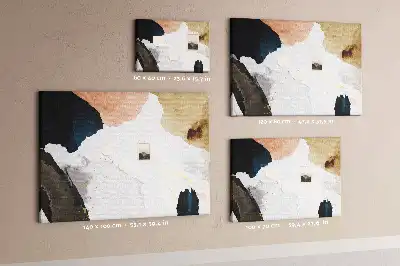 Fali parafa üzenőtábla színes festői akcentusokkal