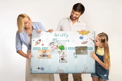 Hétnapos feladatbeosztó parafatábla