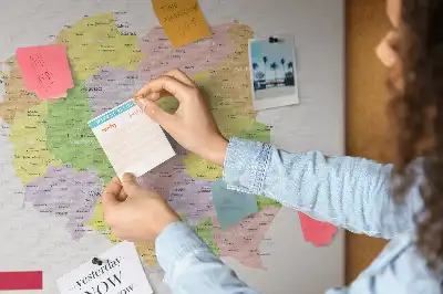 Lengyelország térképes fali parafa üzenőtábla