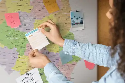 Lengyelország térképes fali parafa üzenőtábla
