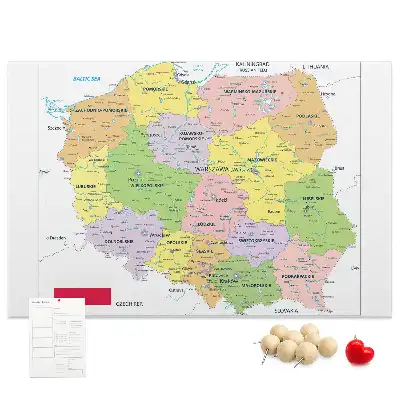 A Köztársaság határai parafa üzenőtábla