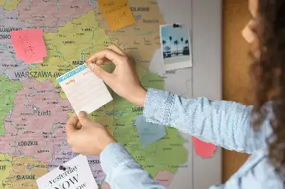 A Köztársaság határai parafa üzenőtábla