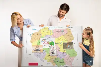 A Köztársaság határai parafa üzenőtábla