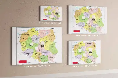 A Köztársaság határai parafa üzenőtábla