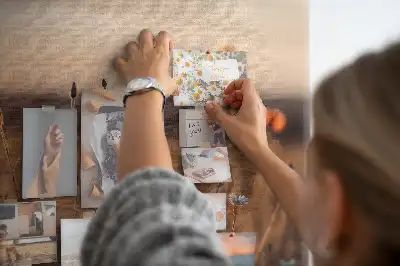 Mező napkelte mintás fali parafa üzenőtábla