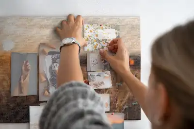 Mező napkelte mintás fali parafa üzenőtábla